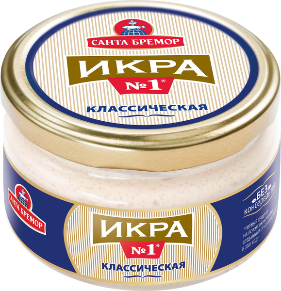 Икра мойвы САНТА БРЕМОР Икра №1, деликатесная классическая, 180г купить ...