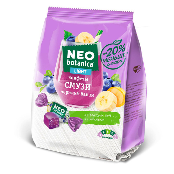 Конфеты Neo-Botanica Light Смузи, черника-банан, 150 гр купить на OZON ...