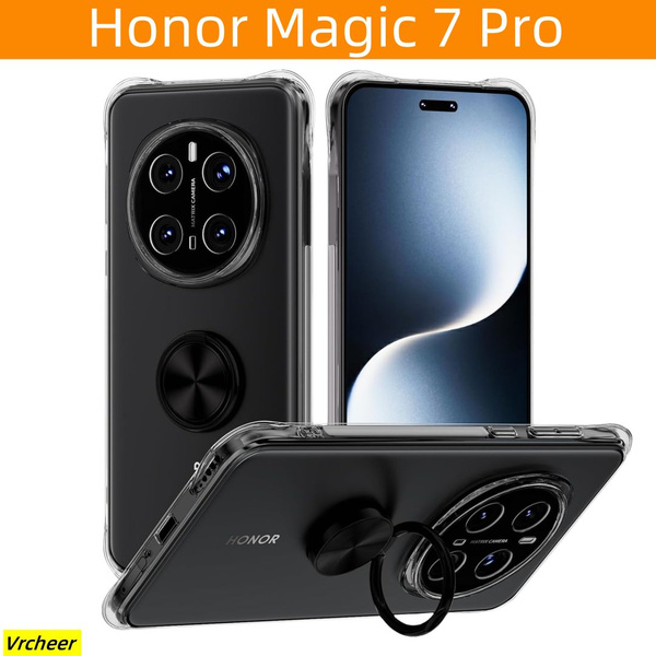 Силиконовый Противоударный чехол для Honor Magic 7 Pro(Хонор Мэджик 7 ...