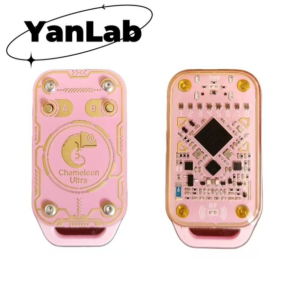 RFID-считыватель ChameleonUltra розовый с 6-слойной позолоченной платой ...