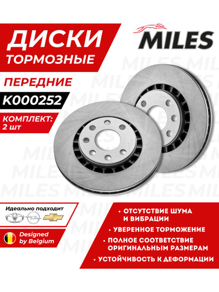 MILES Диск тормозной передний