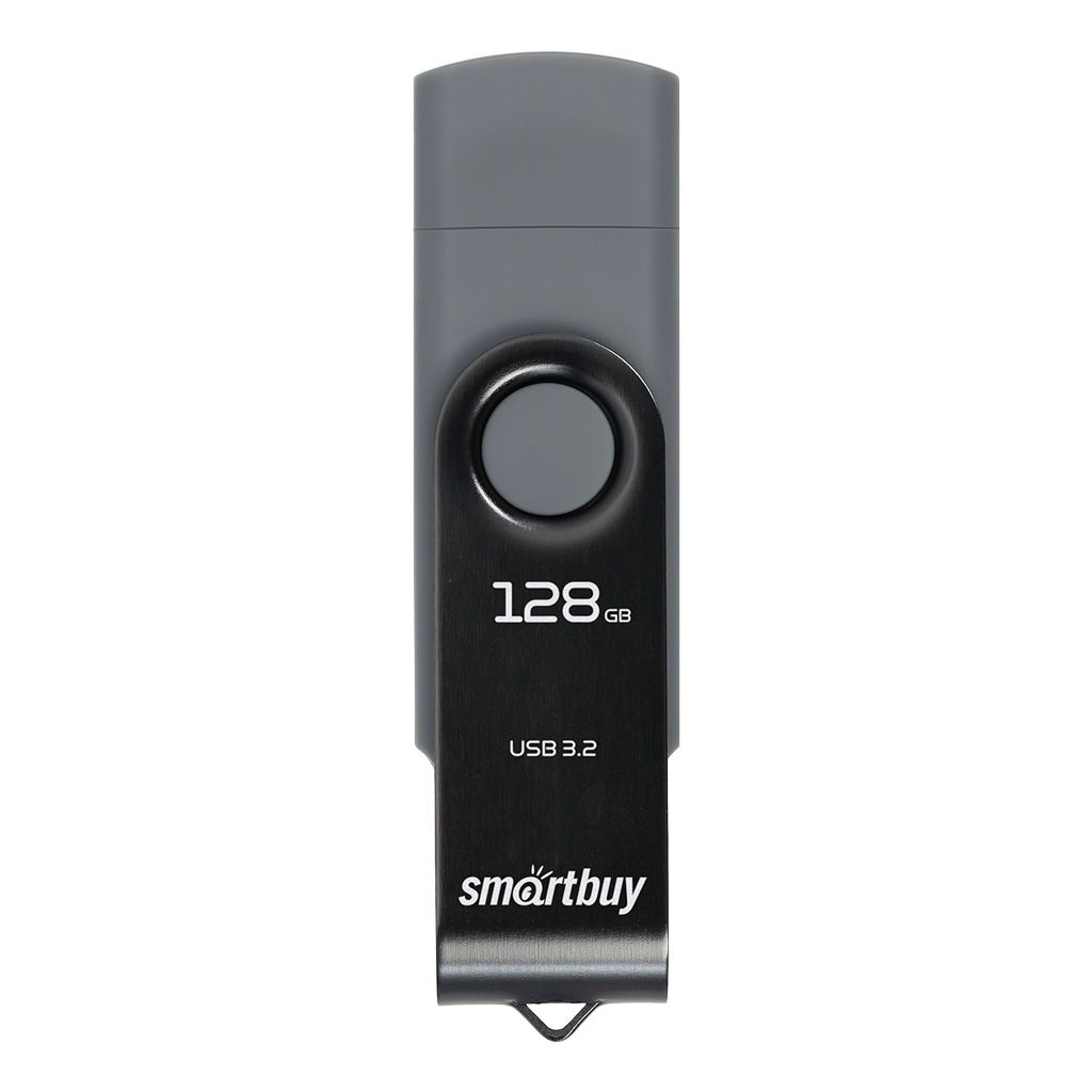 SmartBuy USB-флеш-накопитель Twist Dual 3.0 128 ГБ, серый гранит