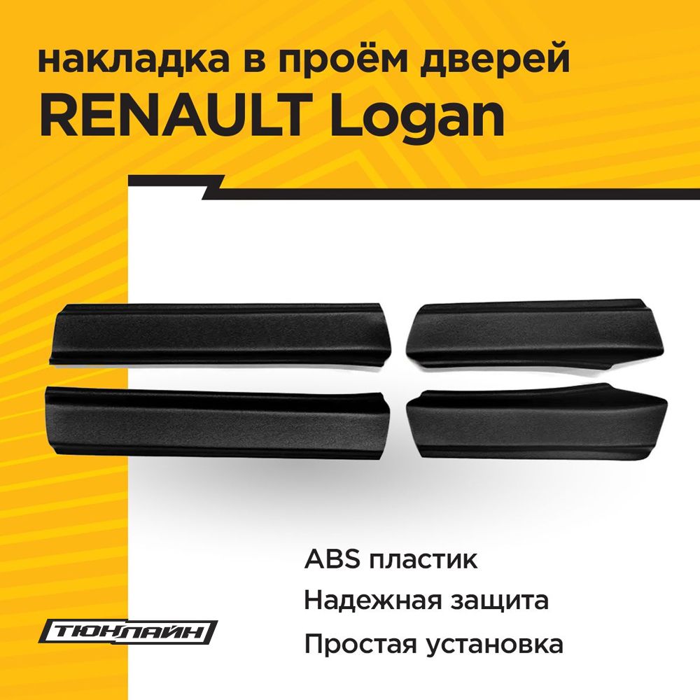 Накладки в проем дверей RENAULT LOGAN II 2012-2018