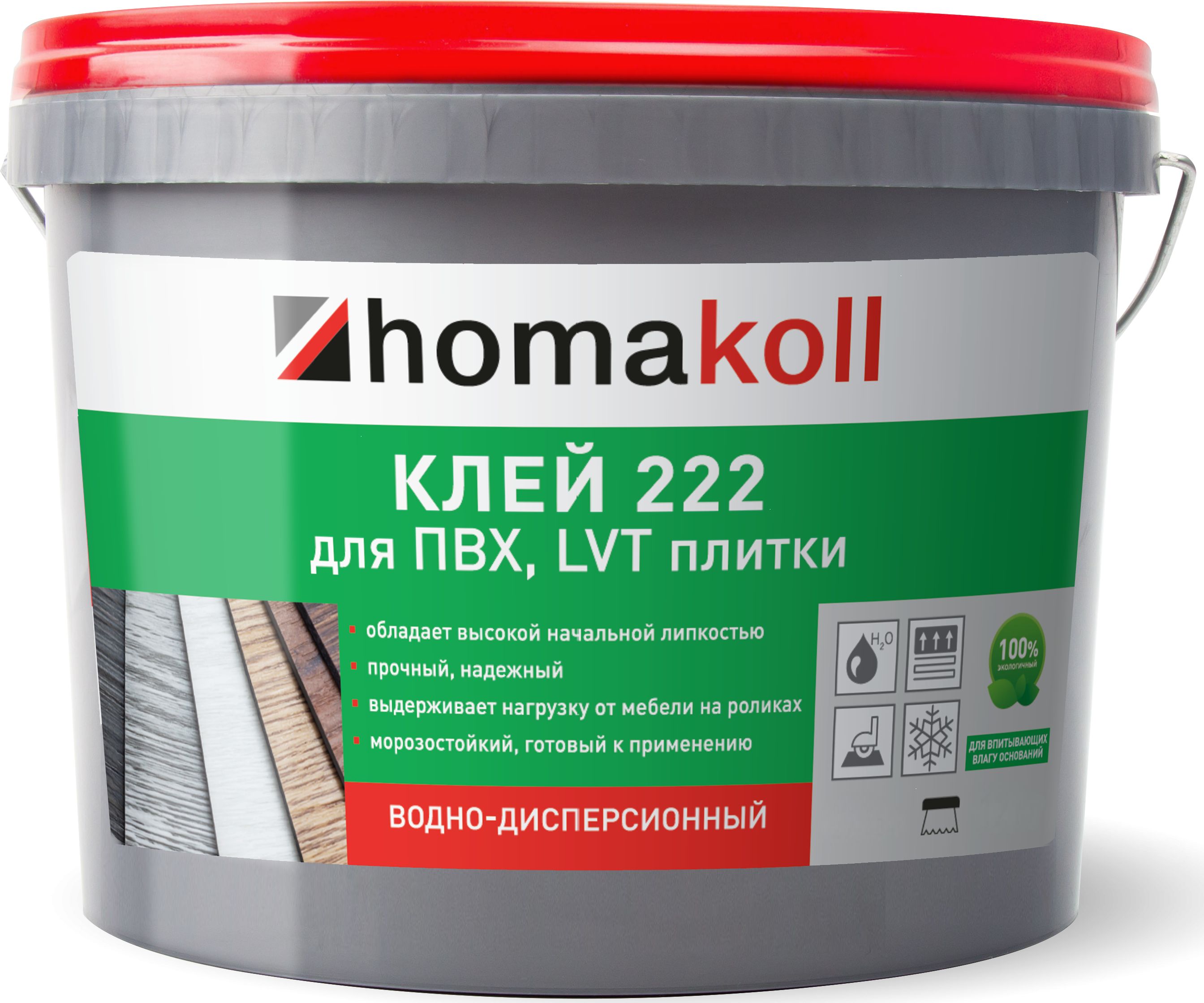 Клей для напольного покрытия Homakoll Клей homakoll 222 ведро 12 кг ...