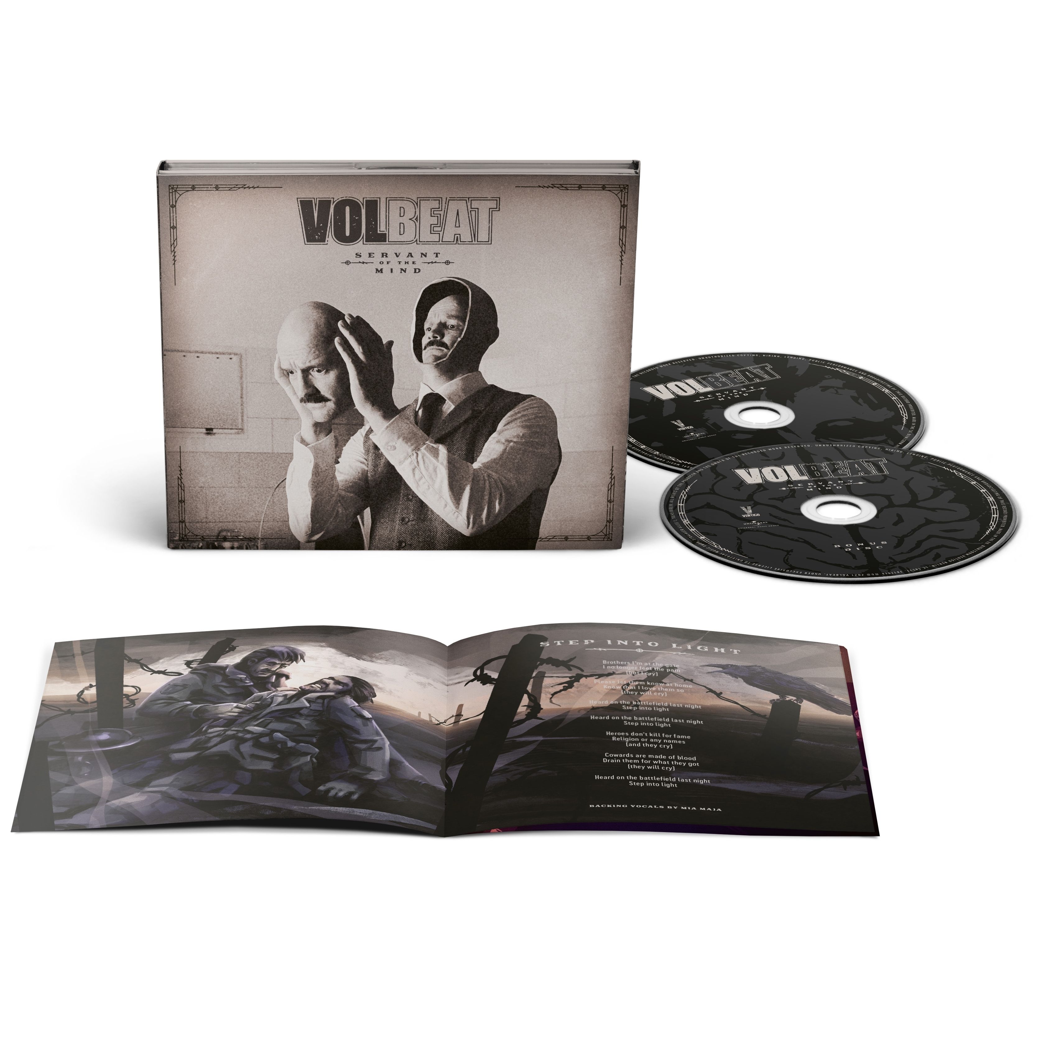 2CD EU import Volbeat. Servant Of The Mind, Limited Edition Digipak, новый запечатанный