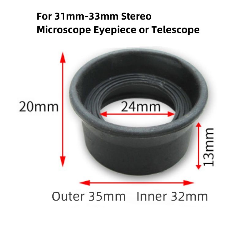 2шт./компл.резиноваякрышкаокуляра,защитанаглазникадлябиологическогостереомикроскопа,телескопа,монокулярногобинокля