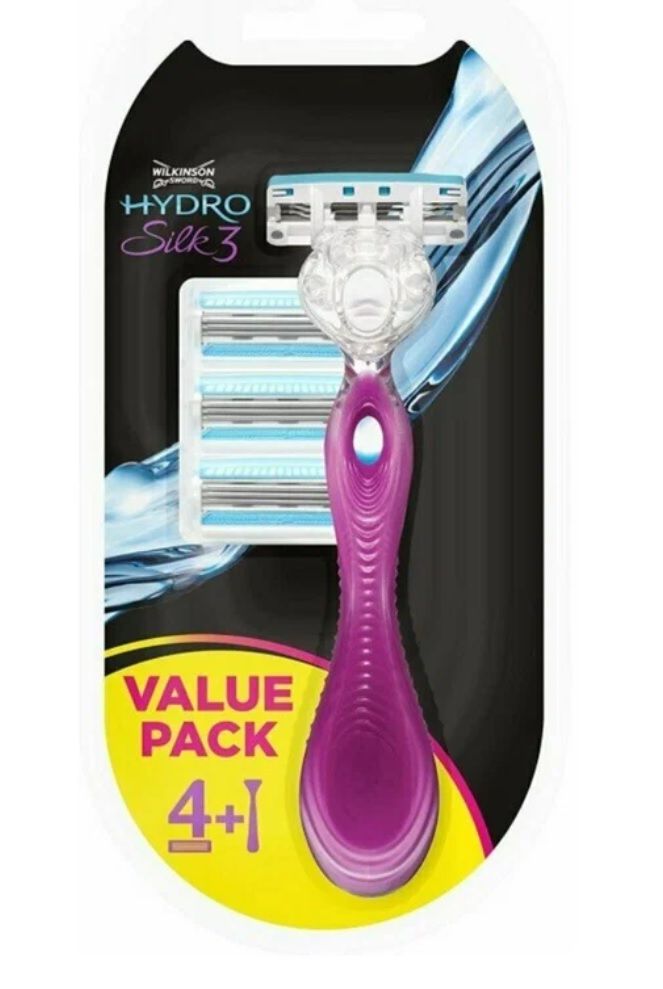 Женский бритвенный станок Wilkinson Sword Hydro Silk3 с 4-мя сменными кассетами