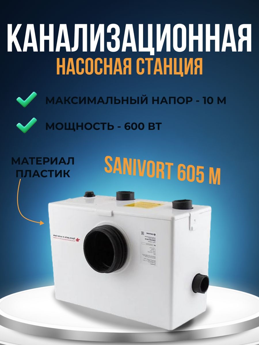 Канализационная Насосная Станция Unipump Sanivort 600 Купить