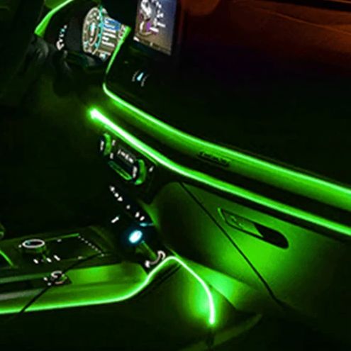 Неоноваялентавмашину,3мв12В,зеленый,светодиоднаяподсветкавсалонавтомобиля,неоноваянитьдляподсветкисалонаавтомобиля