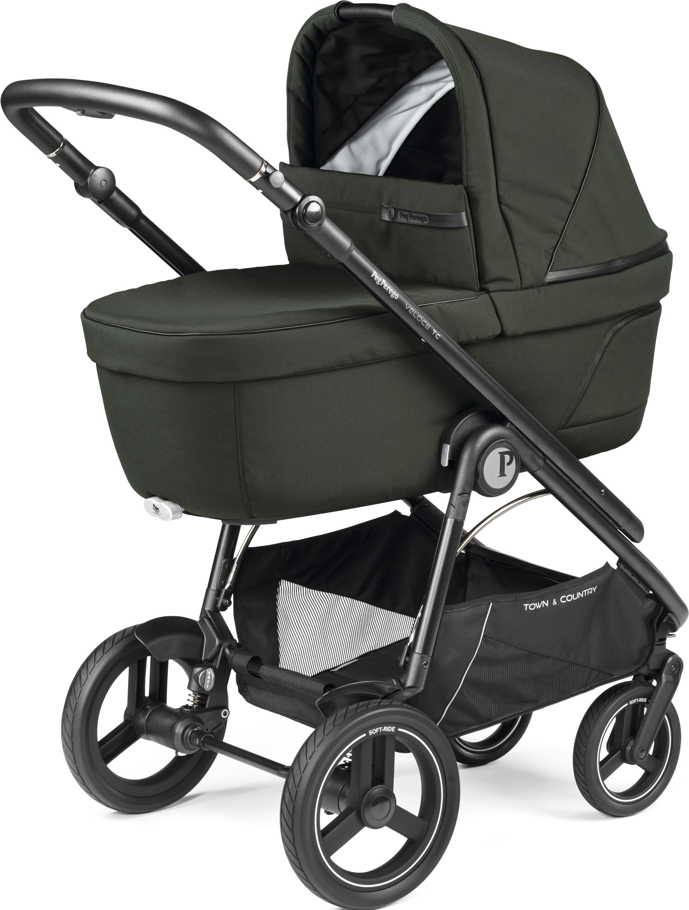 Коляска 3 в 1 Peg Perego Veloce TC Belvedere Lounge Green