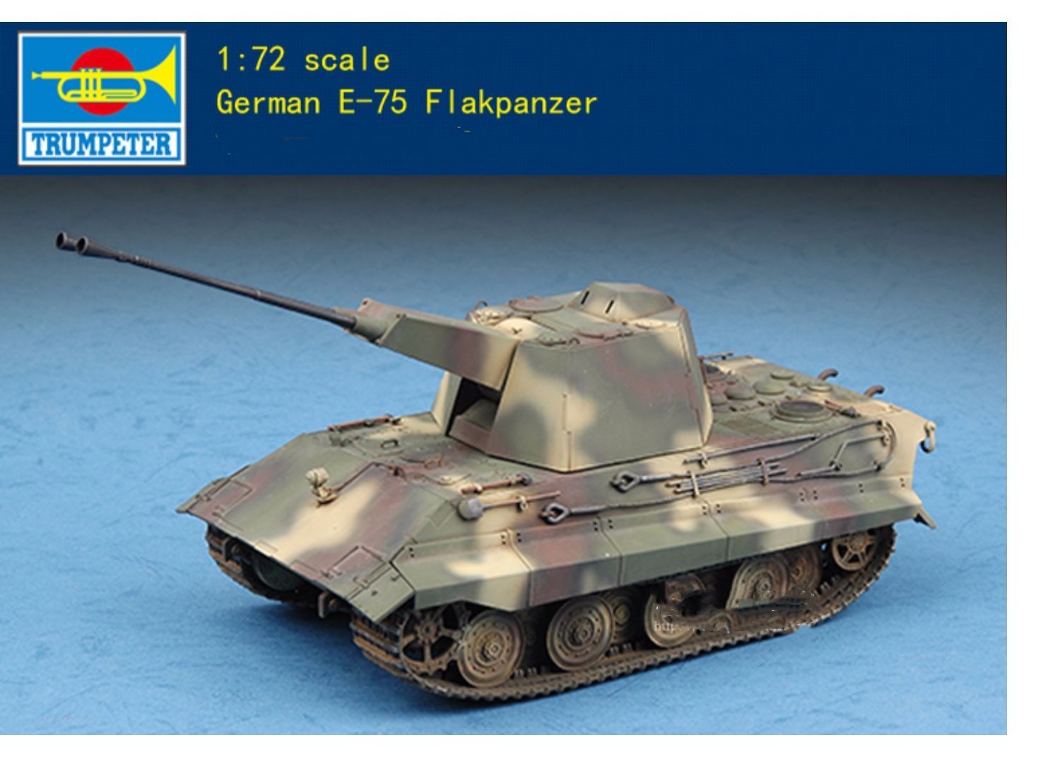 Trumpeter 1/72 07126 Немецкий E-75 Flakpanzer Военные пластиковые сборочные комплекты Танки