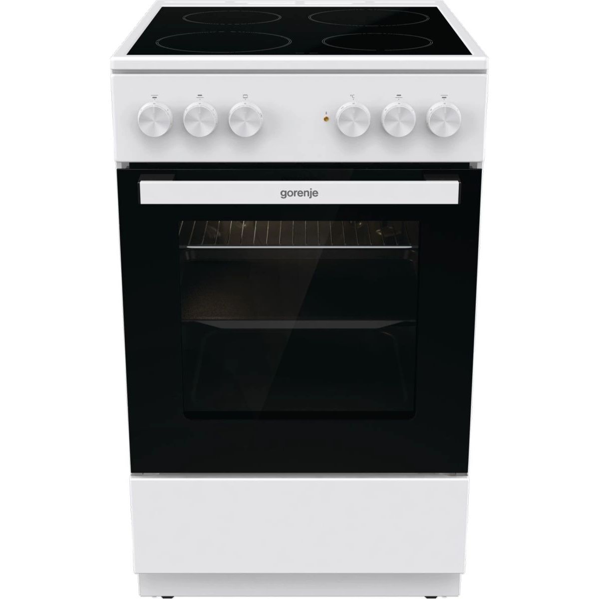 Плита Электрическая Gorenje GEC5A12WG-B белый стеклокерамика (без крышки)