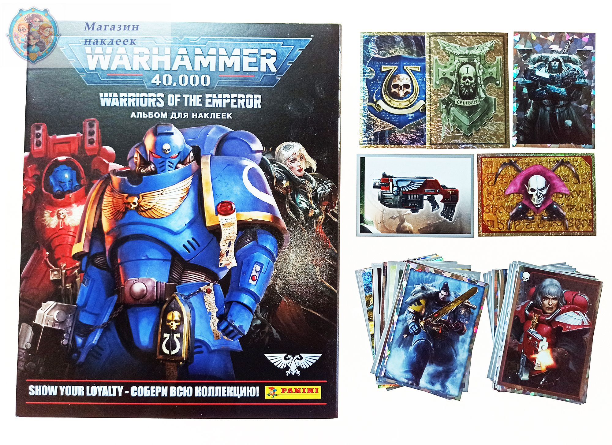 Альбом Panini для наклеек WARHAMMER 40000 + 50 наклеек