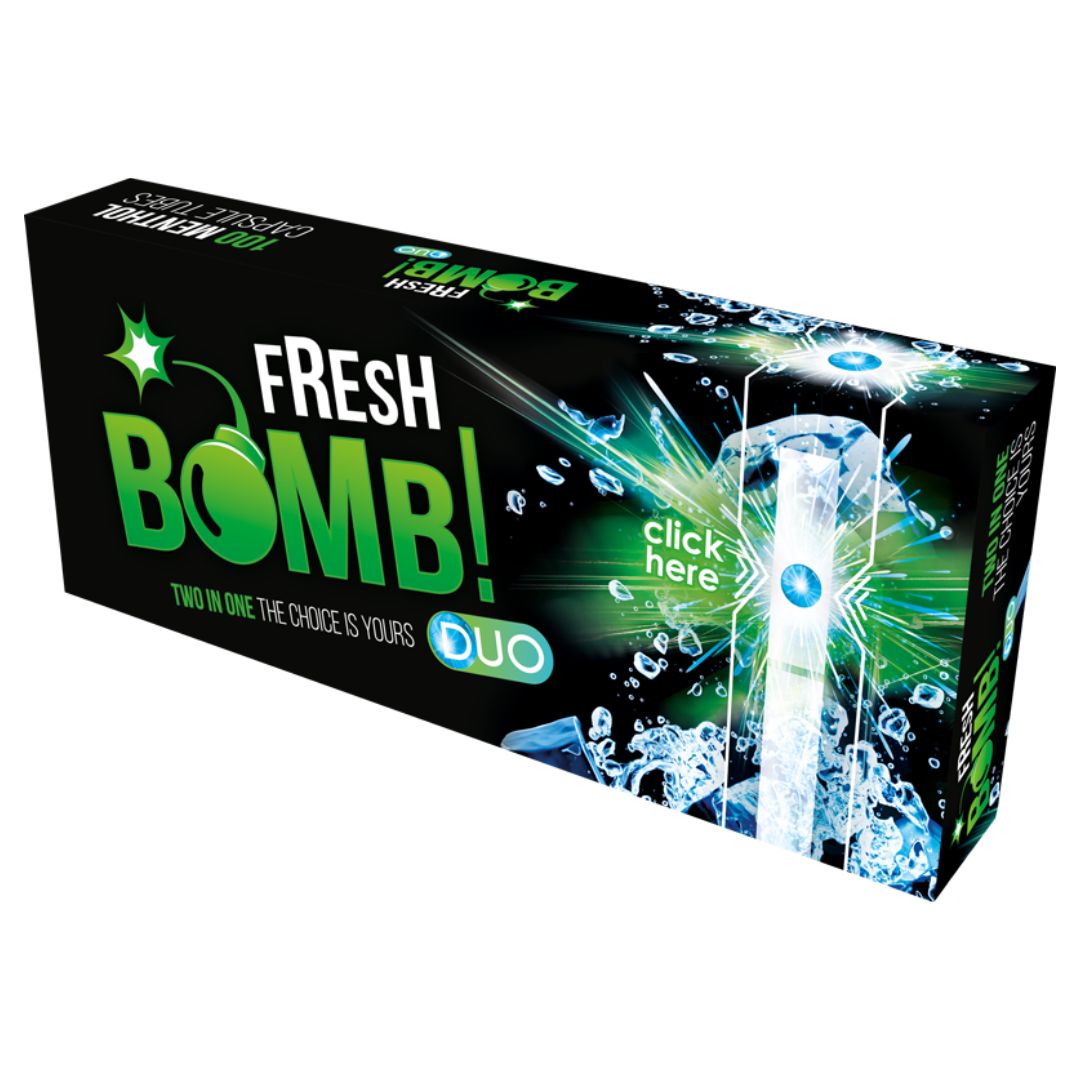 Гильзыдлясигарет"FreshBomb"ФильтрскапсулойМентол100шт.