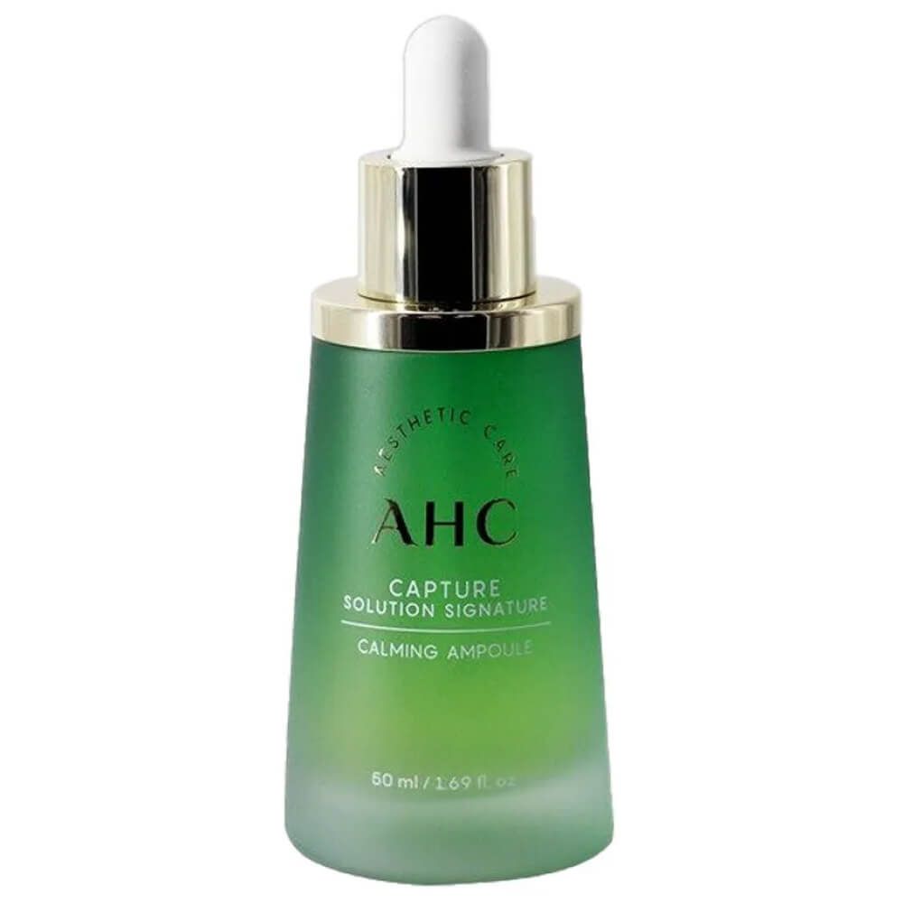 Calming solution. A.h.c. capture solution signature calming ampoule. ahc capture solution prime calming ampoule 50ml. антивозрастная сыворотка с пробиотиками ahc capture solution signature moist ampoule. сыворотка ahc capture solution prime calming ampoule, 50мл для проблемной кожи лица отзывы.