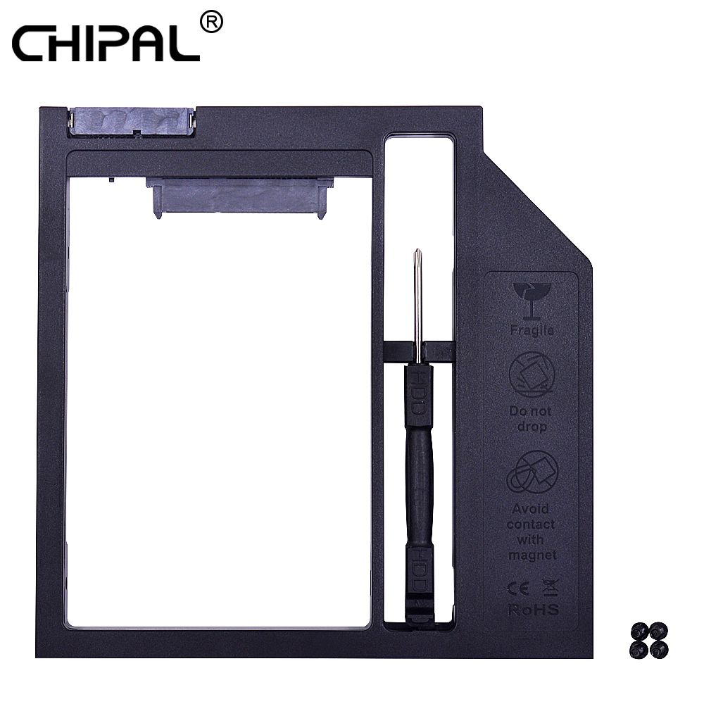СалазкидляноутбукCHIPALОптибейчерный9,5ммSATA3.0caddyАдаптерCDtoHDDиSSDдля2,5