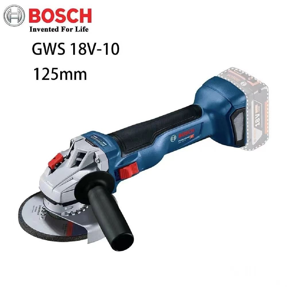 АккумуляторнаяболгаркаBoschGWS18V-10бесщеточная,125mm,безаккиз.у-cc