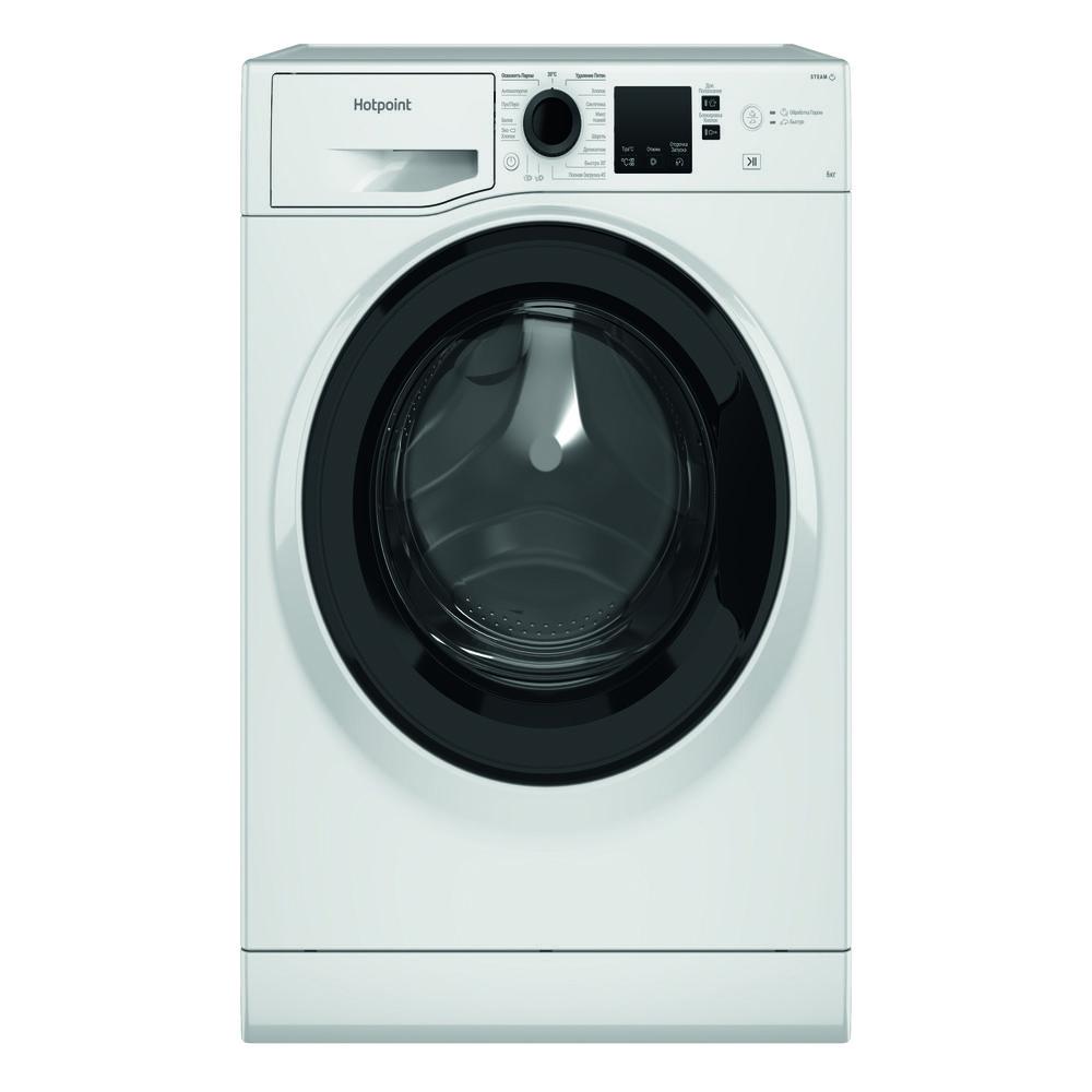 Узкая стиральная машина Hotpoint NSS 6015 K V RU, 6 кг, белый