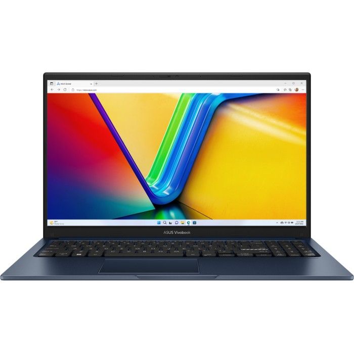 Ноутбук Asus VivoBook X1504ZA, 15.6, i3 1215U, 8Гб, SSD 512 Гб, UHD, noOS, синий