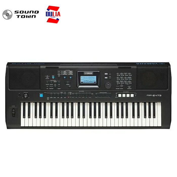 YAMAHAPSR-E473цифровойсинтезаторчерное/Панельнаанглийскомязыке/Электронноепианино