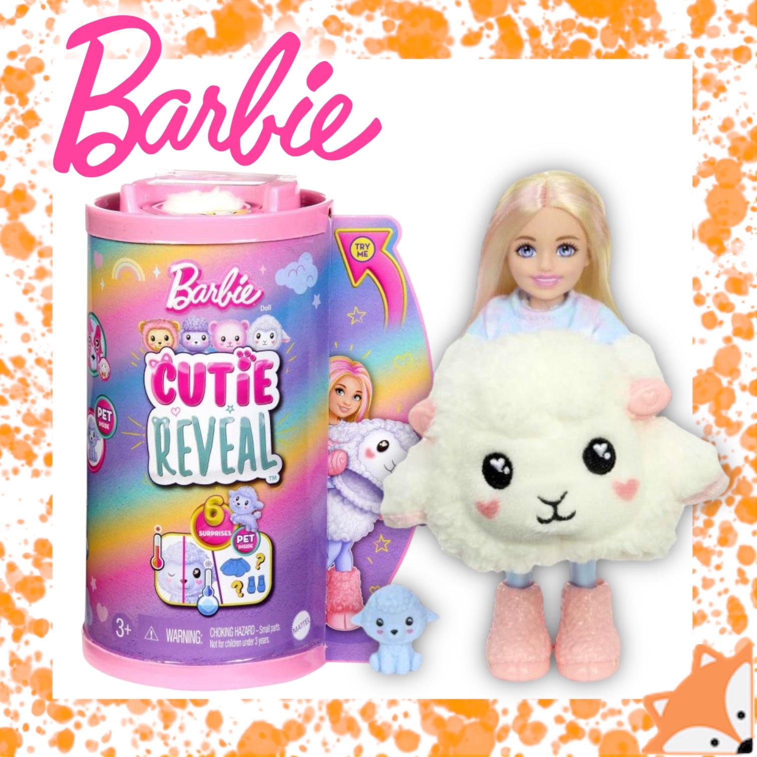 Кукла Barbie Cutie Reveal Chelsea в костюме Овечки HKR18