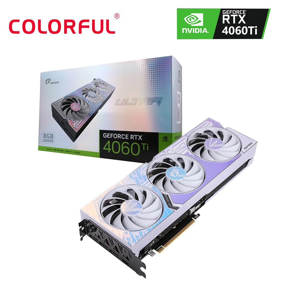 ColorfulВидеокартаGeForceRTX4060Ti8ГБ(iGameGeForceRTX4060TiUltraWOC8GB-V)