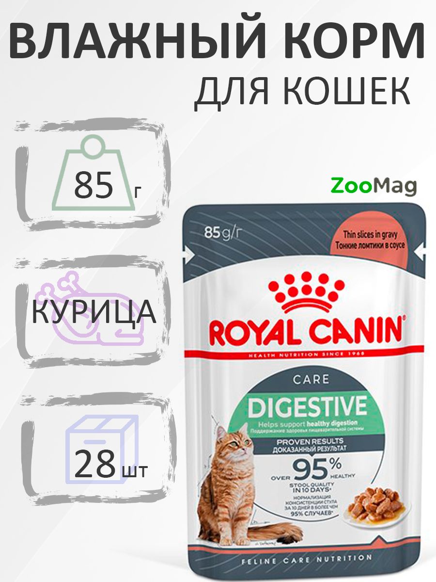 Royal Canin Neutered Maintenance / Ветеринарный влажный корм Роял Канин Ньютеред Мэйнтенэнс для Взрослых Кастрированных котов и Стерилизованных кошек в Соусе, 85г х 28шт