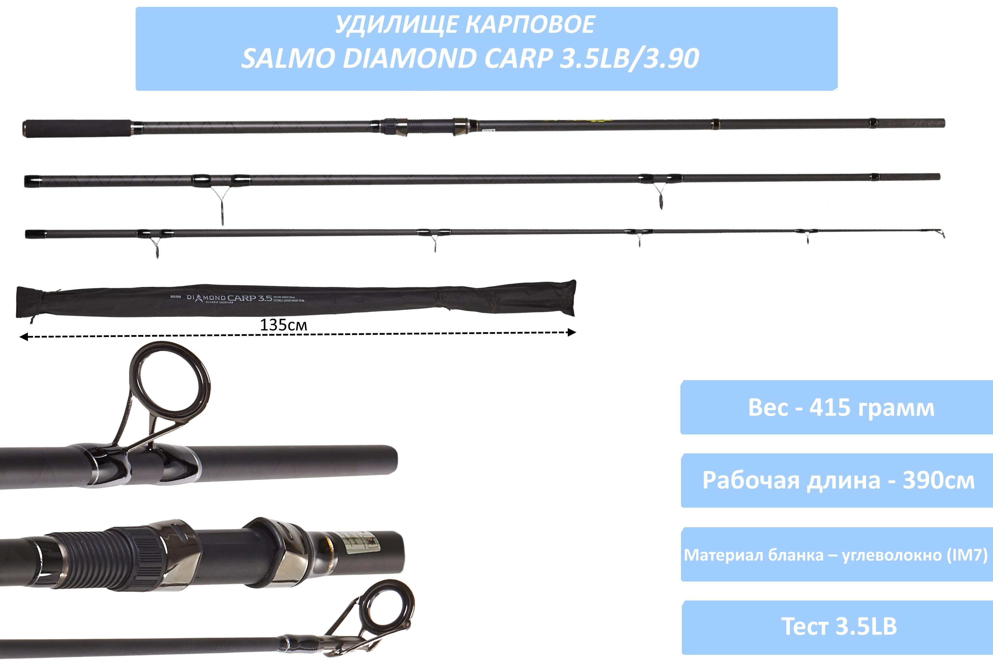 Удилище карповое Salmo Diamond CARP 3.5lb/3.90