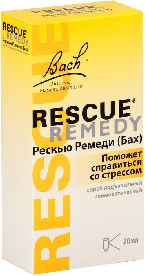 Bach, RESCUE Remedy Spray, спрей подъязычный, 20 мл