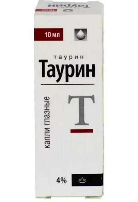 Таурин, капли глазные 4%, 10 мл