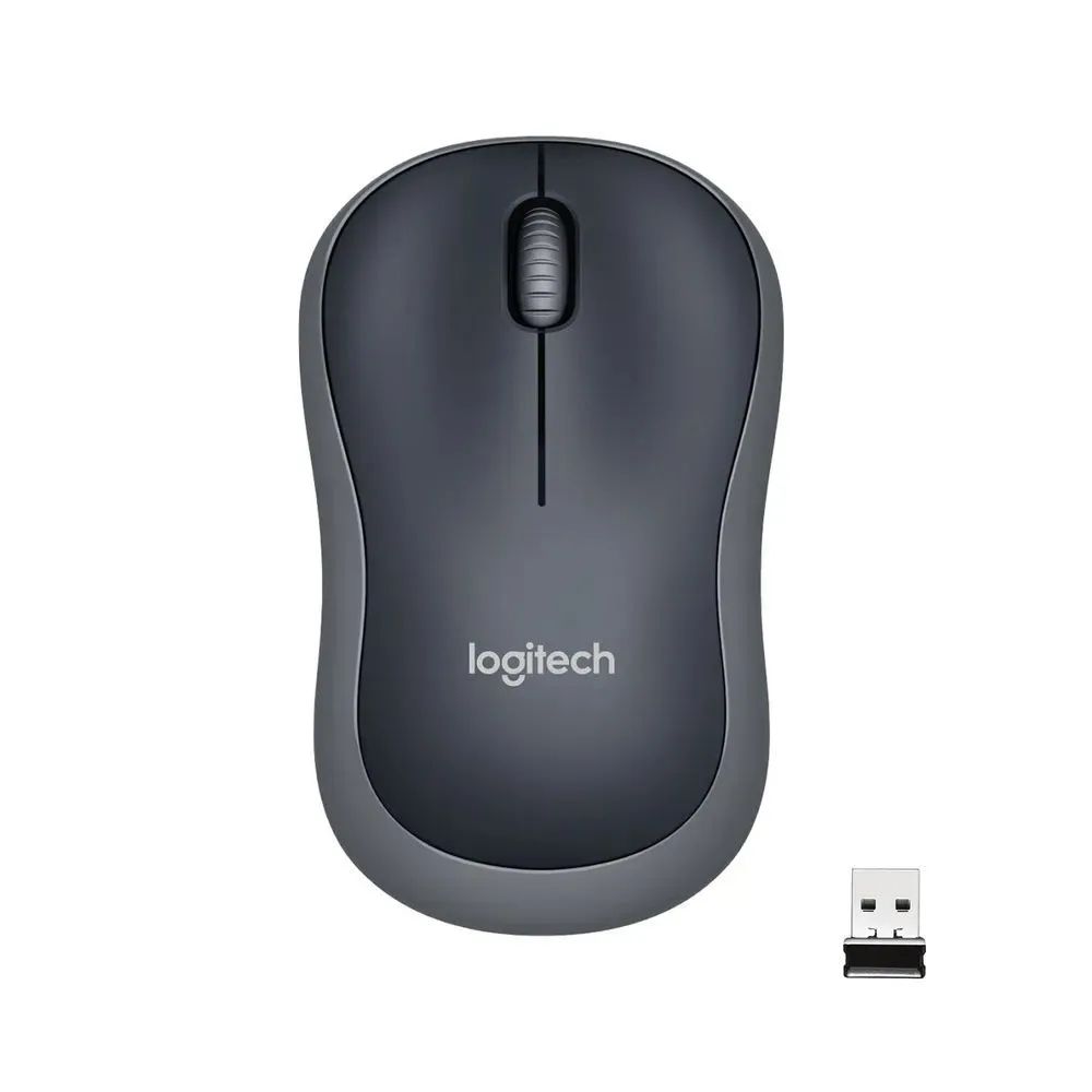 LogitechМышьбеспроводнаяM185,серый