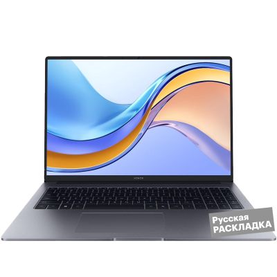 HonorMagicBookX16,2024i5WINНоутбук16",IntelCorei5-12450H,RAM8ГБ,SSD512ГБ,IntelUHDGraphics,WindowsHome,(5301AHGY),серый,Русскаяраскладка