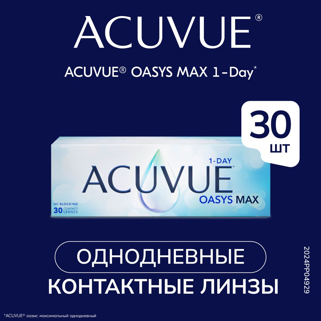 Контактные линзы 1-DAY ACUVUE OASYS MAX 30/8.5/-4.25