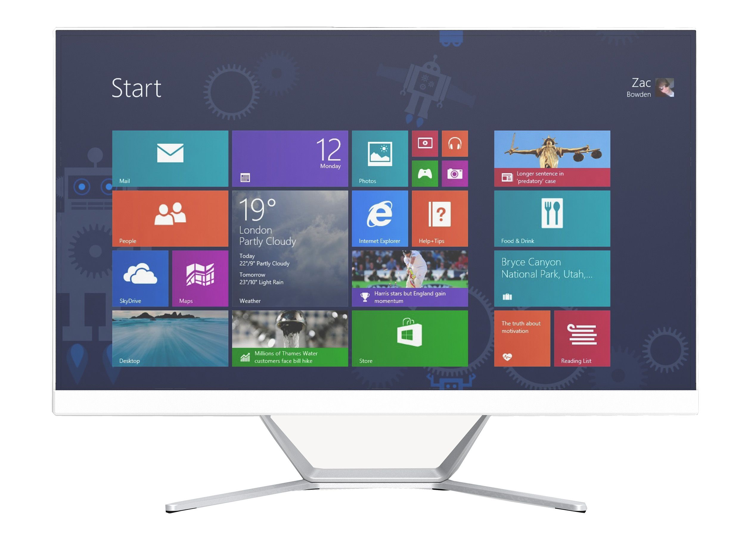 Aio 27" Моноблок N100 (Intel Celeron, RAM 16 ГБ, SSD 512 ГБ, Intel UHD Graphics 730, Windows), белый