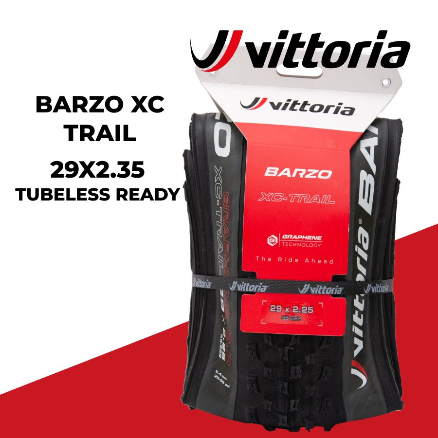 ПокрышкавелосипеднаяVittoriaMTBBarzoXCTrail29x2.25TPI120кевлар,Tubeless-Ready,складная