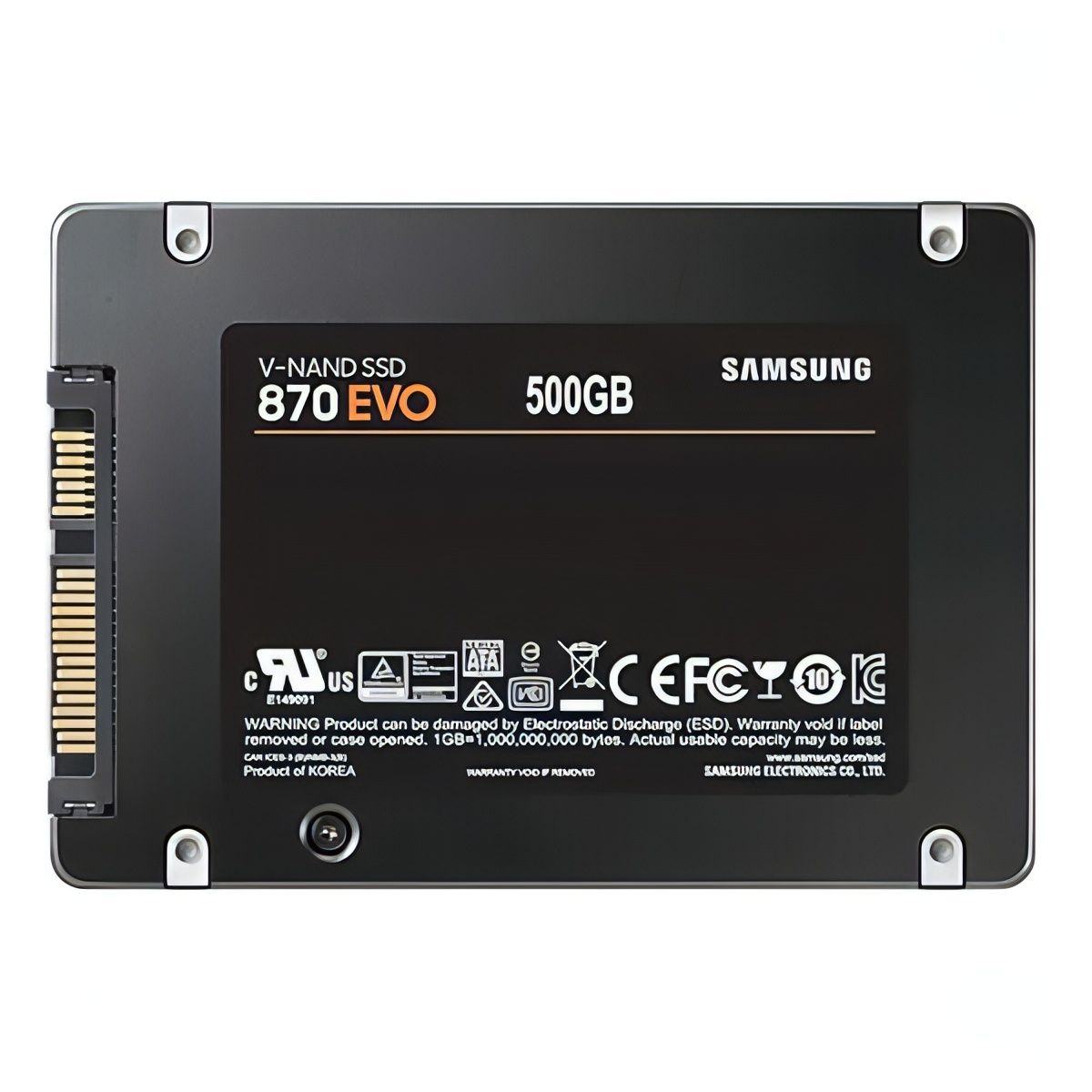 Samsung 500 ГБ Внутренний SSD-диск 500GB 870 EVO (MZ-77E500BW) (8806090527463)