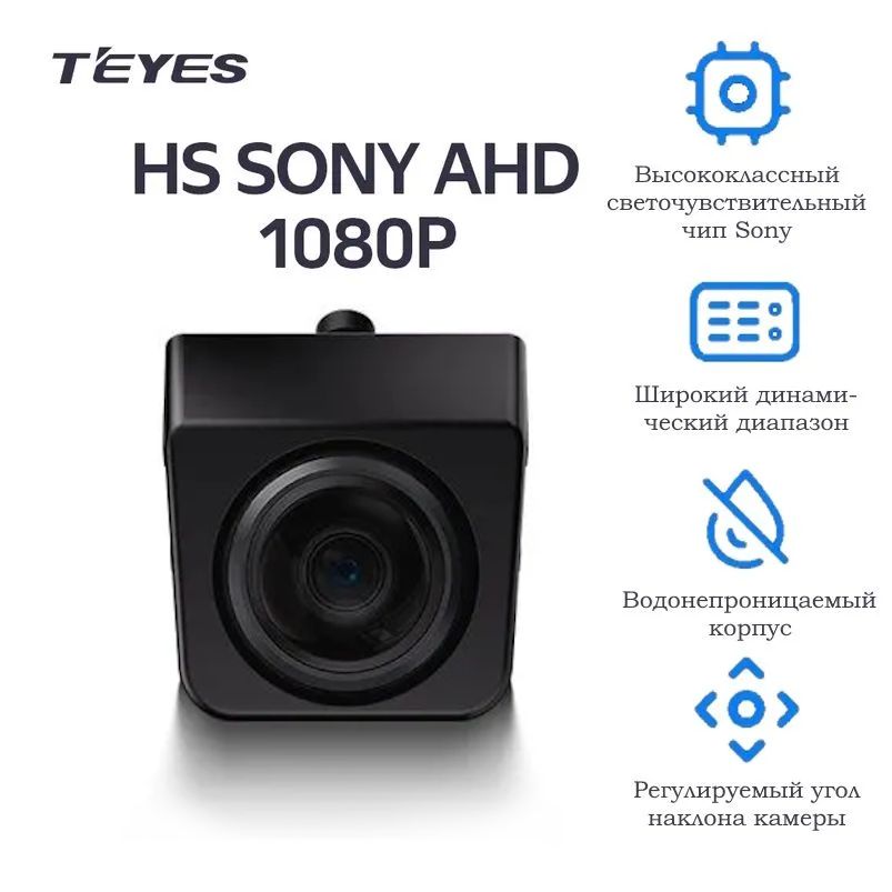 Камера заднего вида Teyes HS Sony AHD 1080P широкоугольная в новом дизайне