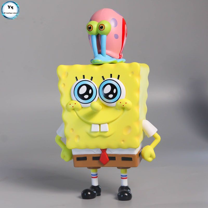 АнимефигуркиSpongeBobSquarePantsГубкаБобGarytheSnail22.5CM