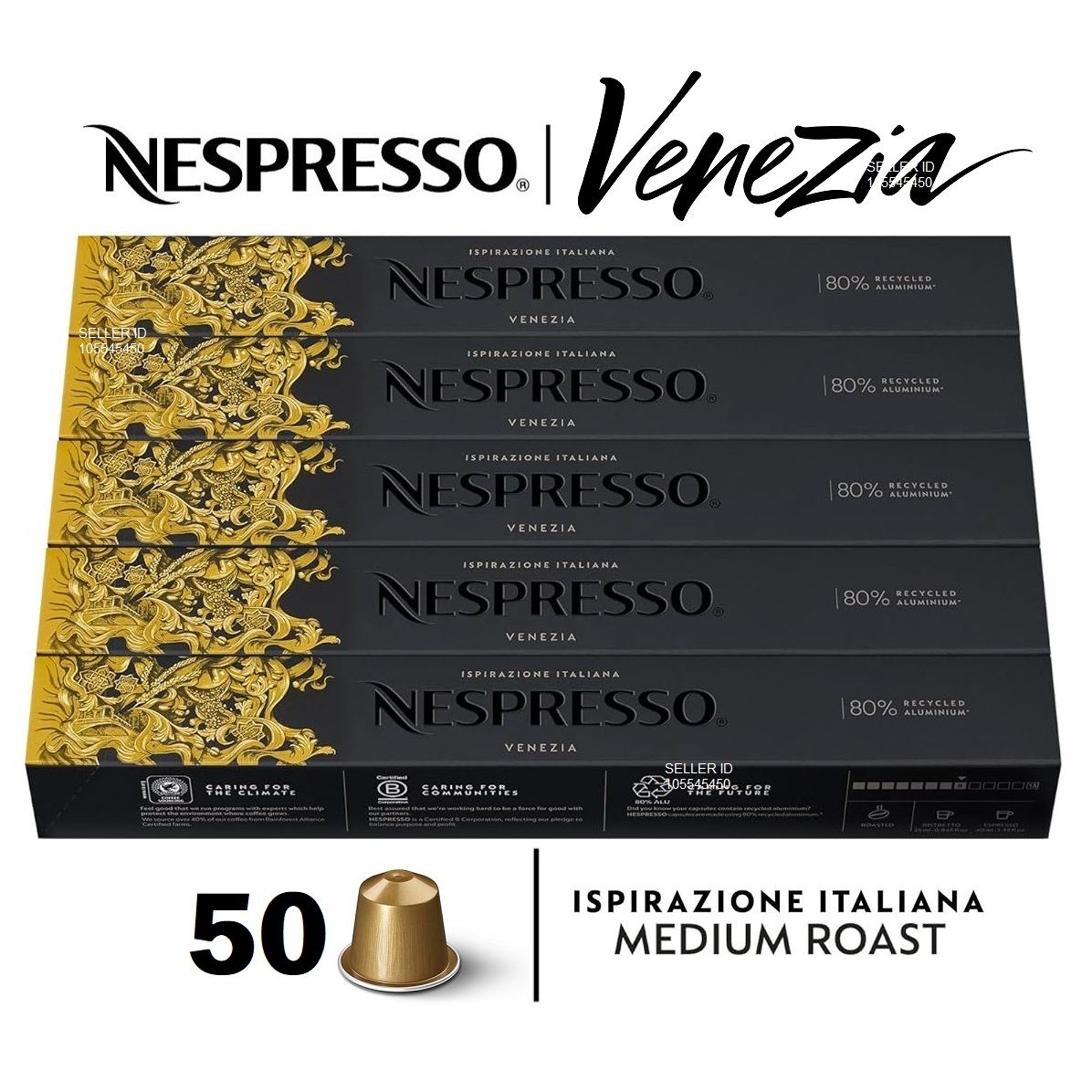 НаборкофеNespressoVENEZIA,50капсул(5упаковок)