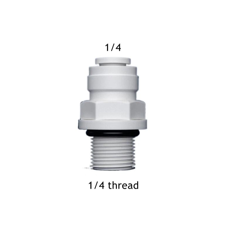 Фитингпрямой10штсуплотнениемдляфильтра1/4"-1/4"(трубка-резьбасуплотнением)