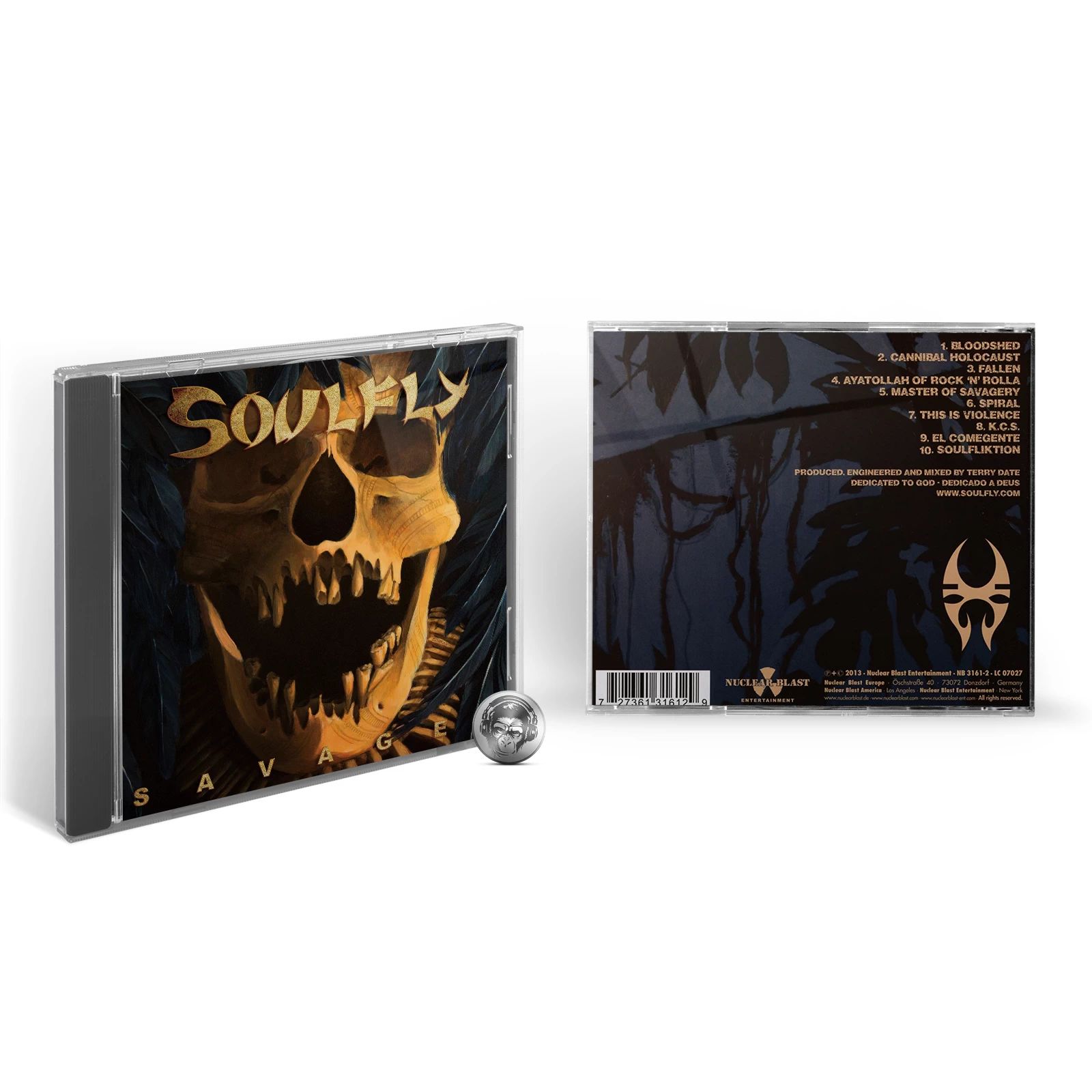 Музыкальный диск Soulfly - Savages (CD) 2013, Jewel