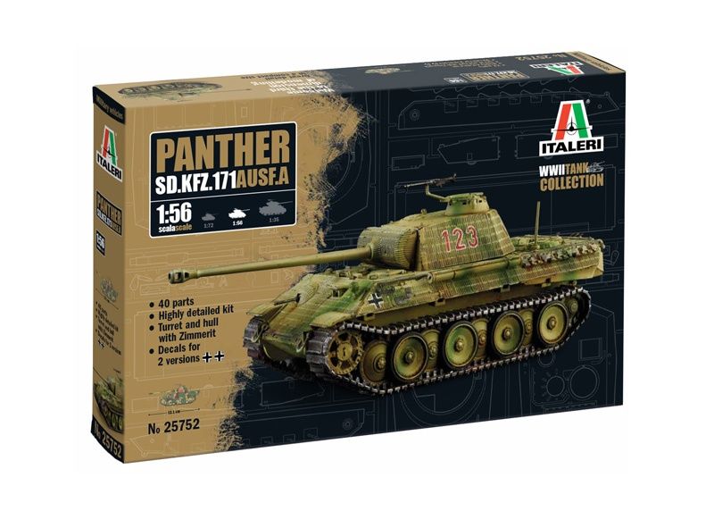 Сборная модель 25752ИТ Танк SD. KFZ. 171 PANTHER AUSF. A Italeri