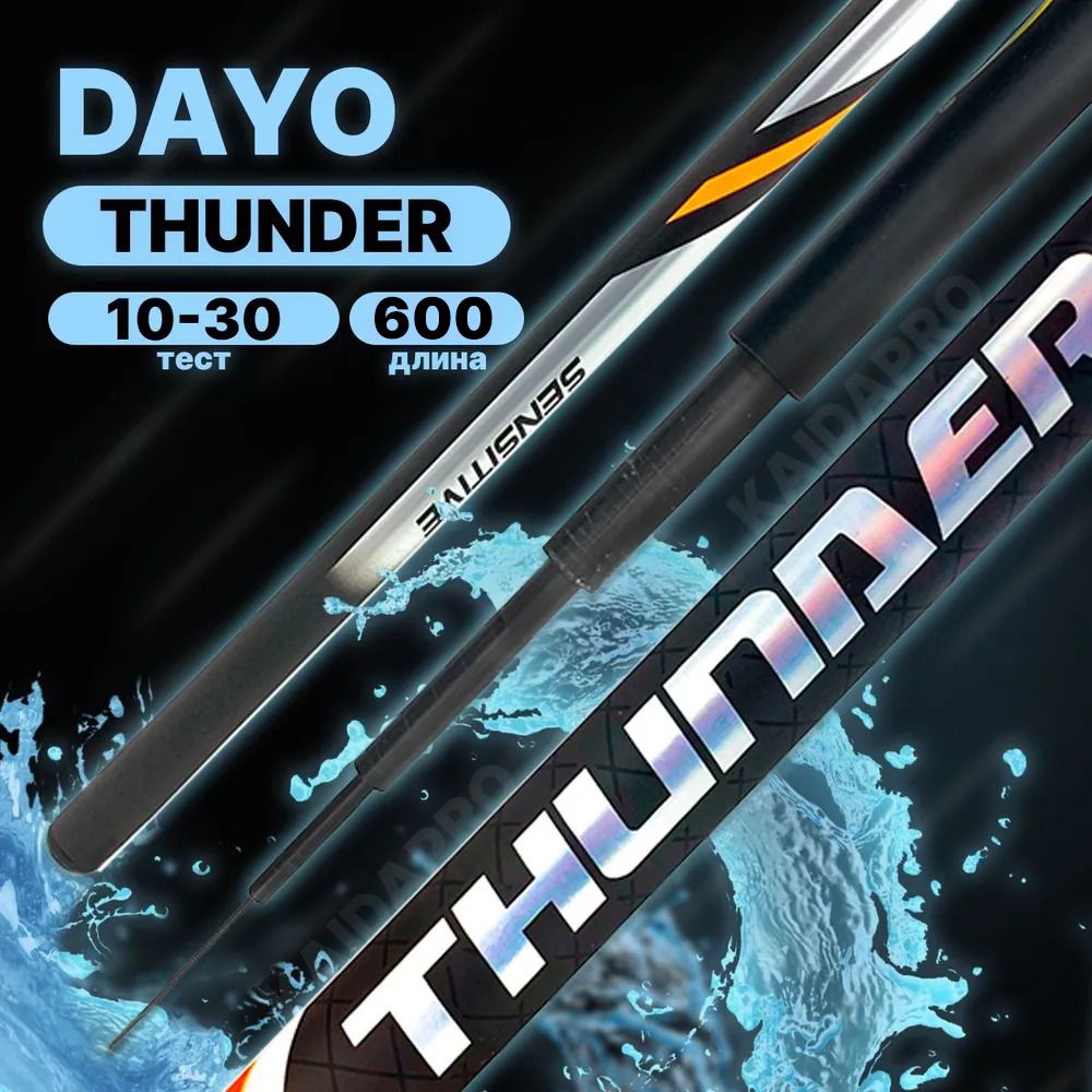 Удилище без колец DAYO THUNDER 600 см