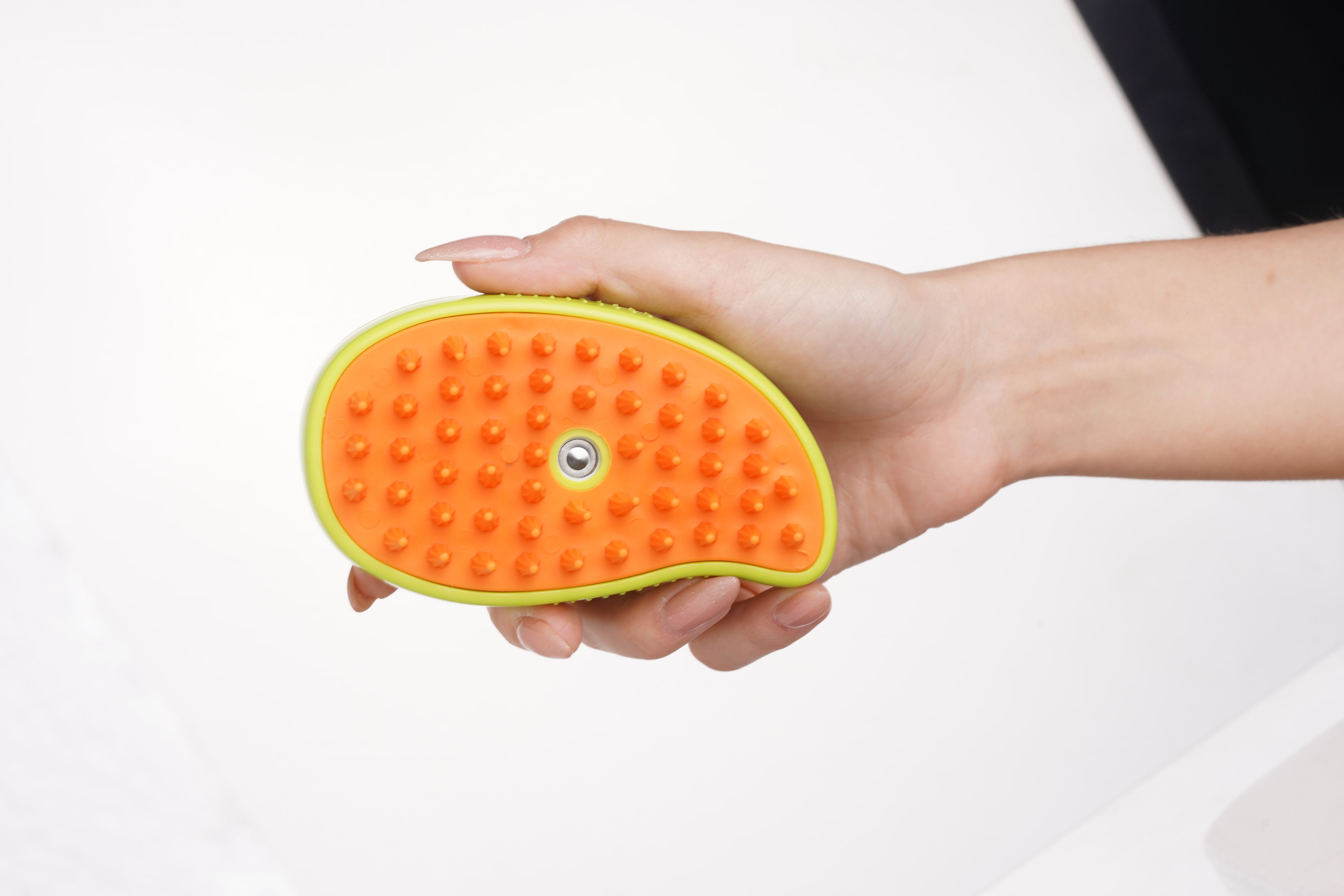 Паровая щетка для кошек и собак, Расческа/ Дешеддер/ Чесалка, Зеленая(图1)