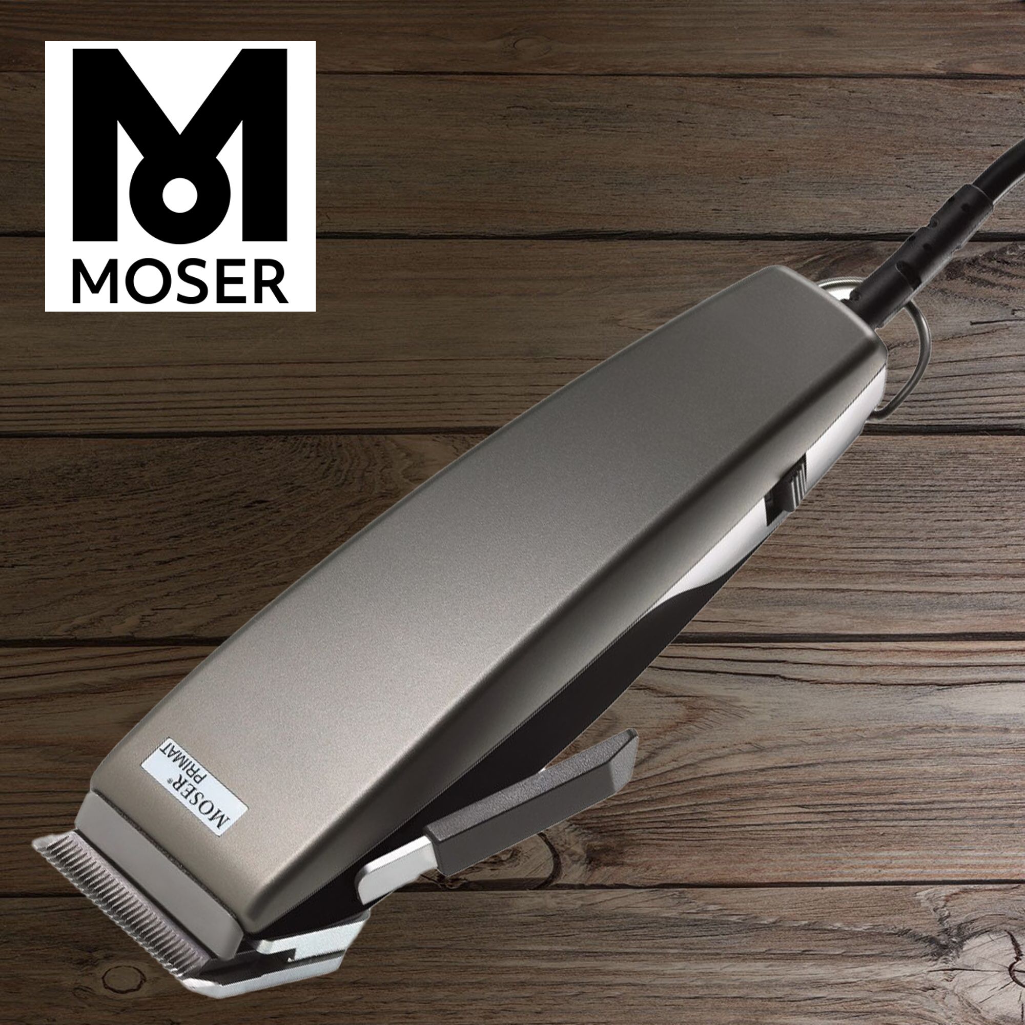 Машинка для стрижки волос MOSER 1230-0053 Primat, металлик