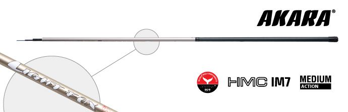 Удилище телескоп угольное д/с Light Fox 6,0 м б/к