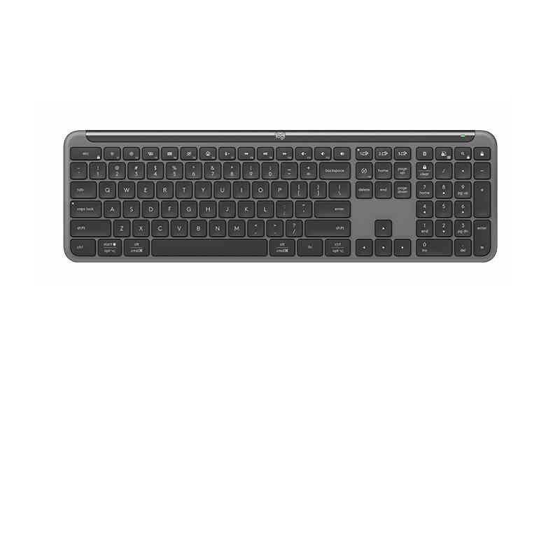 Alzzlie Клавиатура беспроводная Logitech K950,black, Английская раскладка, черный