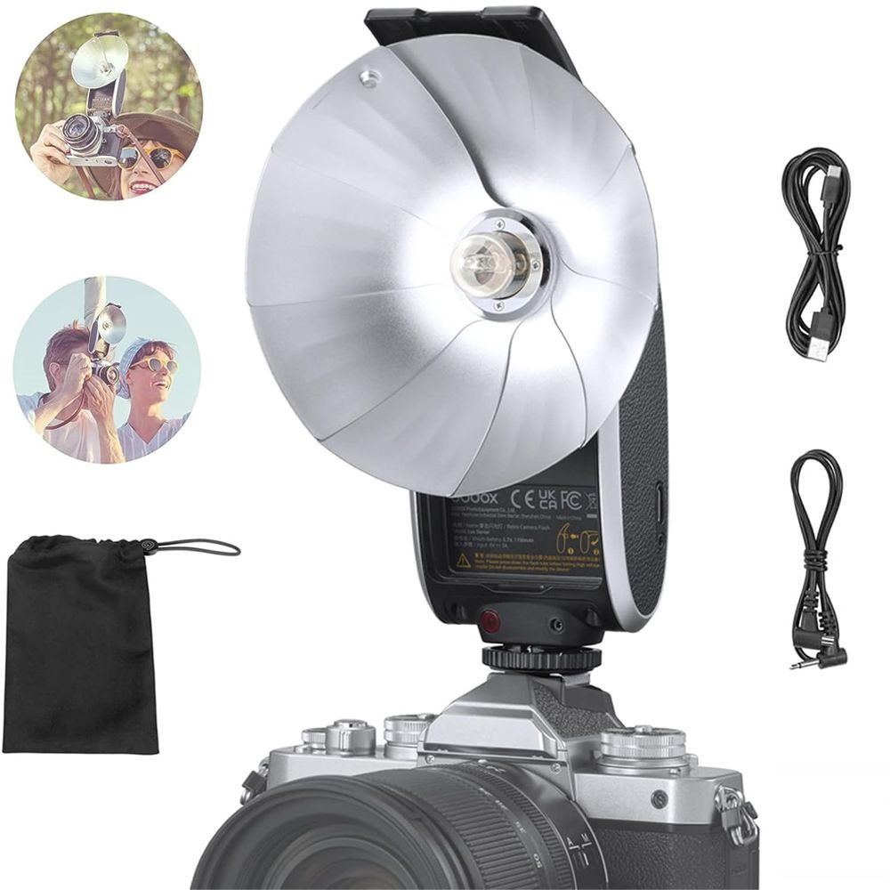 Вспышка Godox Lux Senior GN14 1700 мАч для камер Sony Canon Nikon Fuji Olympus Pentax