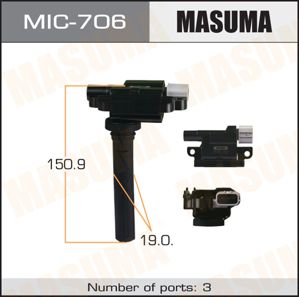 MASUMA Катушка системы зажигания MIC706