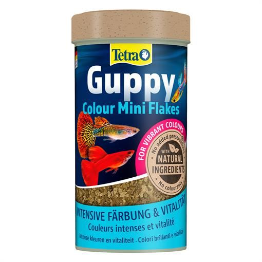 Корм для рыб Tetra Guppy Colour Mini Flakes 250мл